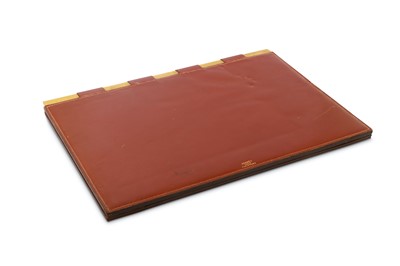 Lot 313 - A HERMES LEATHER WRITING SURFACE, c. 1981,...