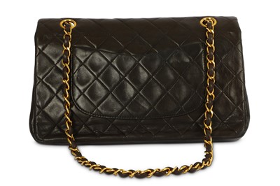 Lot 455 - Chanel Brown Classic 2.55 Flap Bag, c. 1991,...