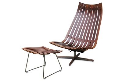 Lot 91 - HANS BRATTRUD- A Lounge Chair and Ottoman,...