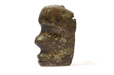 Lot 226 - A HARDSTONE TLALOC HEAD,GUATEMALA Circa 8th -...