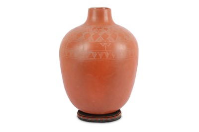 Lot 80 - SIDDIG EL NIGOUMI (1931-1996) A burnished clay...
