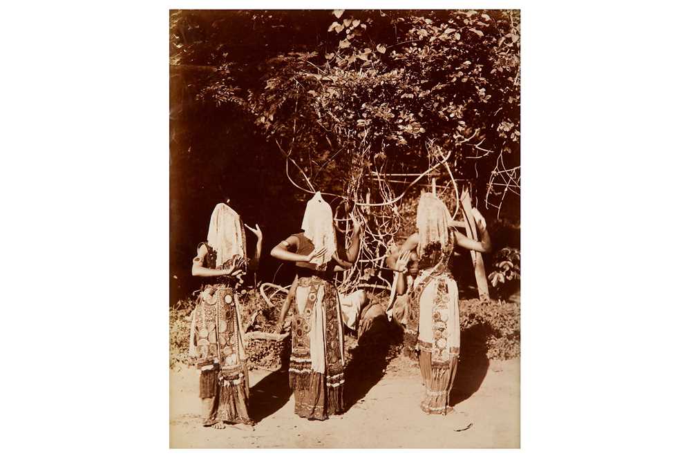 Lot 48 - Felice Beato (1832-1909) THAI ROYAL DANCERS AT...