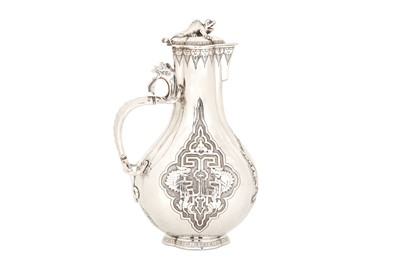 Lot 310 - A Victorian Britannia standard silver ewer,...