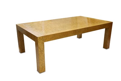 Lot 142 - LATE 20TH CENTURY: A Low Table, burr-wood top...