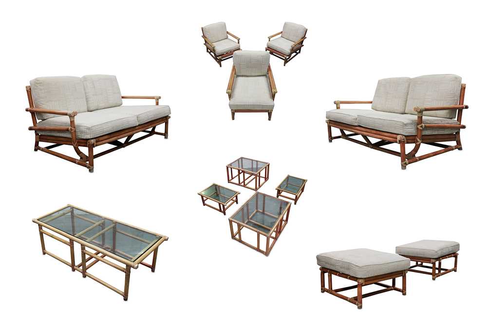 Lot 334 - LYDA LEVI: A pair of Italian Sofas, three...
