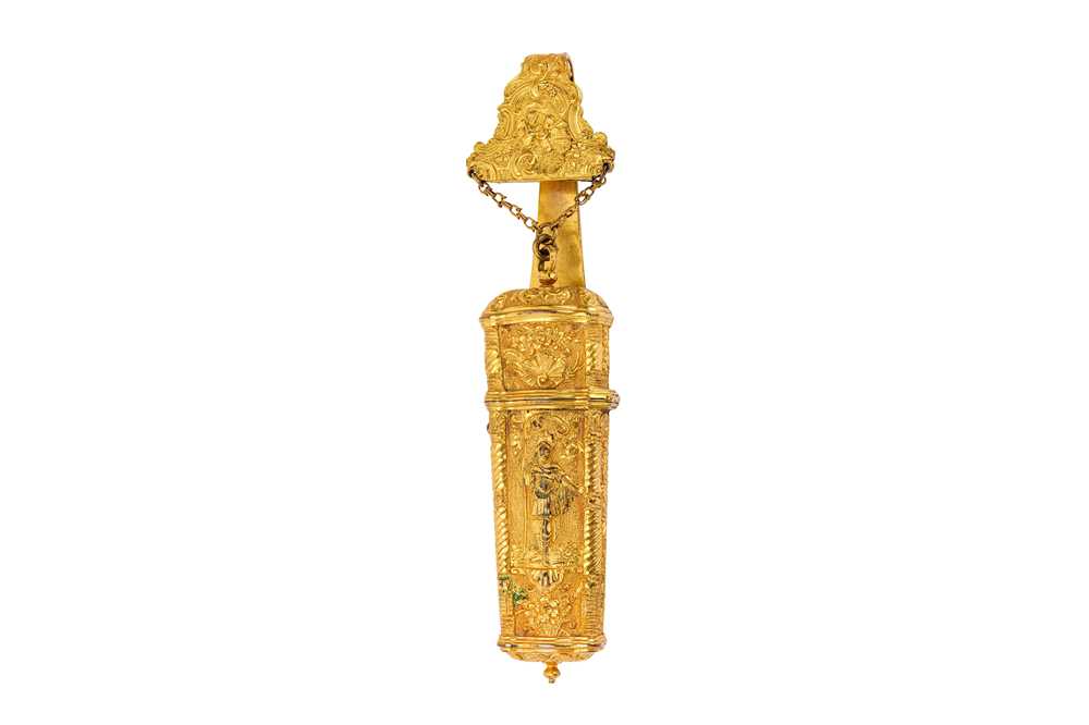 Lot 24 - A mid-18th century English gilt metal...