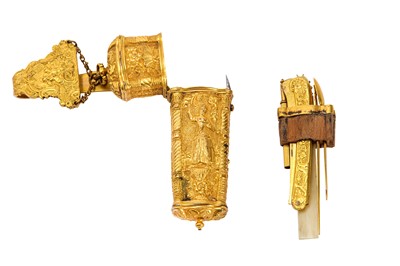 Lot 24 - A mid-18th century English gilt metal...