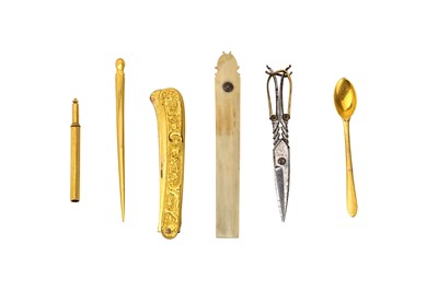 Lot 24 - A mid-18th century English gilt metal...