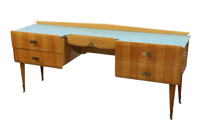 Lot 841 - Italy, a cross-banded birch dressing table,...