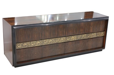 Lot 123 - LUCIANO FRIGERIO: A Credenza, c.1975, Macassar...