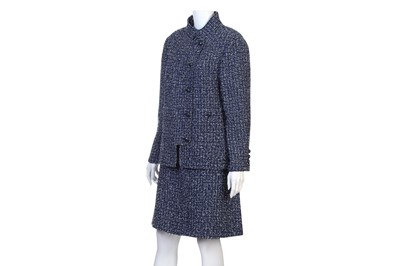 Lot 301 - Chanel Blue and White Tweed Skirt Suit, 2010s,...