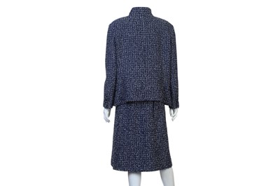 Lot 301 - Chanel Blue and White Tweed Skirt Suit, 2010s,...