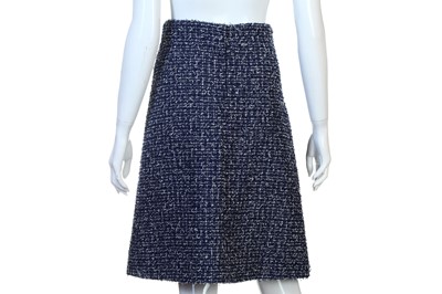 Lot 301 - Chanel Blue and White Tweed Skirt Suit, 2010s,...