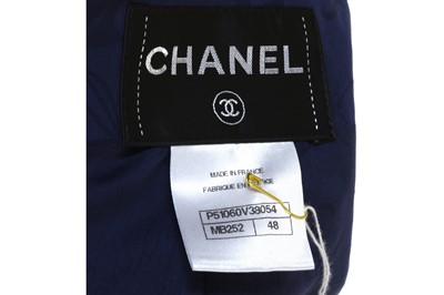 Lot 301 - Chanel Blue and White Tweed Skirt Suit, 2010s,...