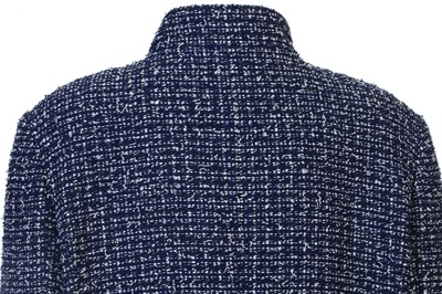 Lot 301 - Chanel Blue and White Tweed Skirt Suit, 2010s,...