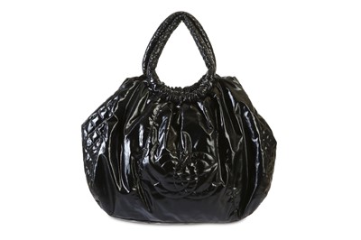 Lot 667 - Chanel Black Soft Nylon Shopping Tote, c. 2012,...