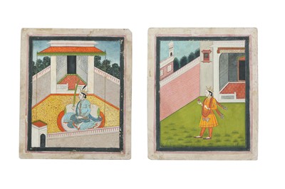 Lot 295 - TWO PORTRAITS OF A LOCAL RAJA