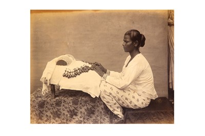 Lot 34 - Unknown Photographers CEYLON, PORTRAITS OF...