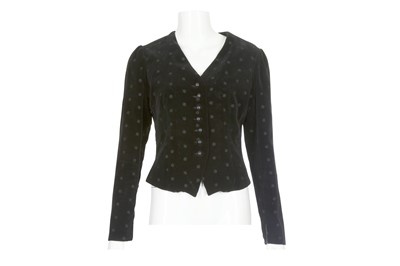 Lot 662 - Yves Saint Laurent Black Velvet Jacket, 1980s,...