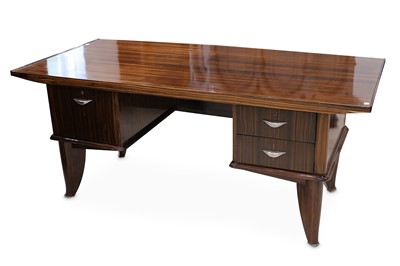 Lot 166 - FRANCE- ART DECO  A Macassar ebony desk,...