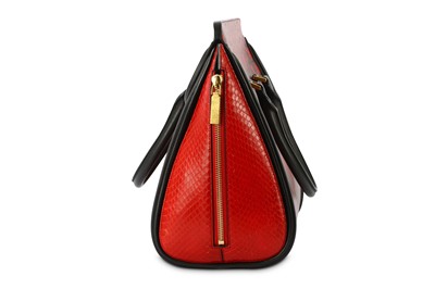 Lot 366 - Alexander McQueen Black and Red Heroine Tote,...