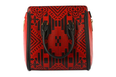 Lot 366 - Alexander McQueen Black and Red Heroine Tote,...