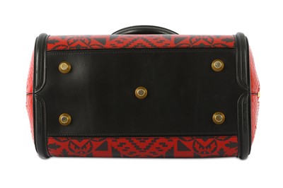 Lot 366 - Alexander McQueen Black and Red Heroine Tote,...