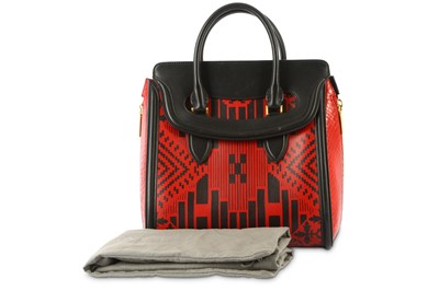 Lot 366 - Alexander McQueen Black and Red Heroine Tote,...