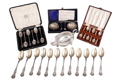 Lot 85 - A mixed group of sterling silver, including a...
