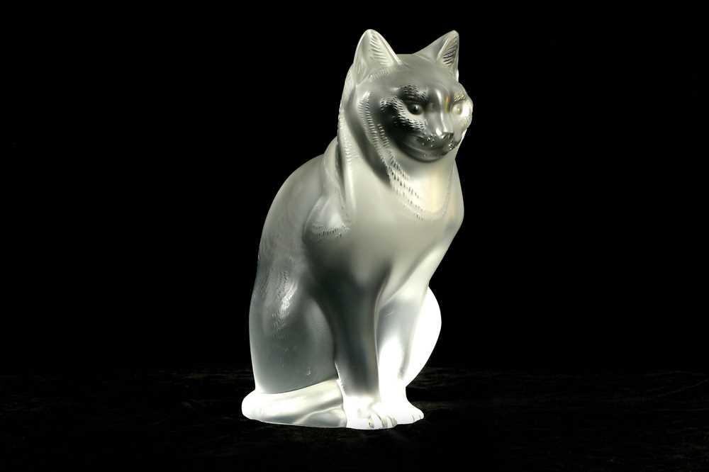 Lot 487 - Rene Lalique - a frosted glass model of a...