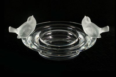 Lot 488 - Rene Lalique - A 1960s circular clear glass...