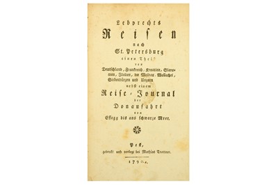Lot 123 - Lebprecht (Fürchtegott) Lebprechts Reisen nach...