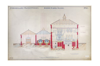 Lot 221 - Waterworks.-  A collection of 66 architectural...