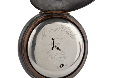Lot 599 - J.E. CALDWELL & CO. A GUN METAL ALARM OPEN...