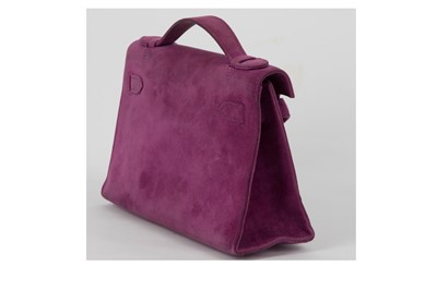 Lot 347 - Hermes Ultraviolet Doblis Kelly Pochette,...