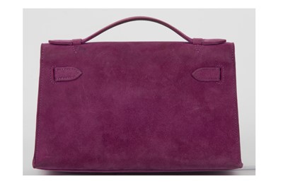 Lot 347 - Hermes Ultraviolet Doblis Kelly Pochette,...