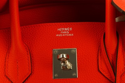 Lot 387 - Hermes Capucine Clemence Taurillon Birkin 35,...