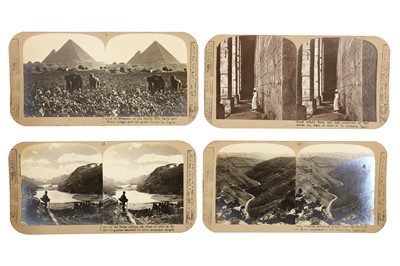 Lot 10 - A Group of Stereocards c.1900 WORLD TRAVEL...