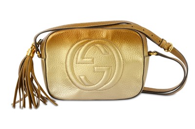 Lot 404 - Gucci Metallic Ombre Soho Cross Body Bag,...