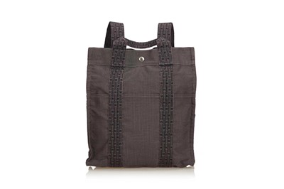 Lot 608 - † Hermes Canvas Herline Backpack PM, canvas...