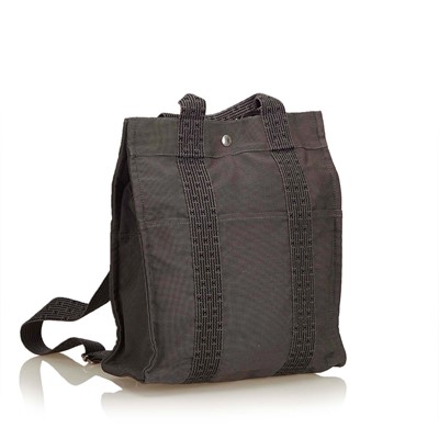 Lot 608 - † Hermes Canvas Herline Backpack PM, canvas...