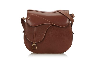 Lot 465 - † Gucci Brown Saddle Bag, 2000s, leather body...