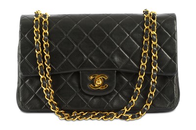 Lot 724 - Chanel Black Classic Double Flap Bag, c....