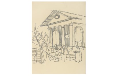 Lot 95 - KEITH VAUGHAN (1912-1977) Covent Garden pencil...