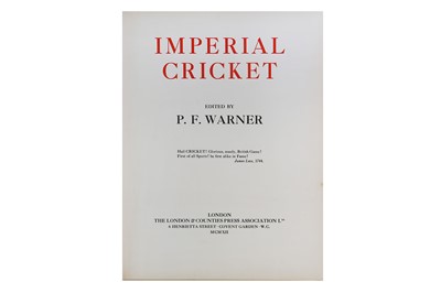Lot 240 - Warner (P. F.) Imperial Cricket, NUMBER of 900...