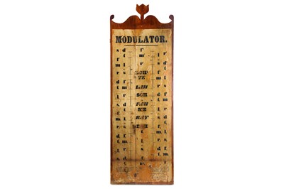 Lot 288 - A 19TH CENTURY WELSH CHAPEL SINGING BOARD the...