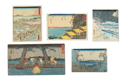 Lot 1091 - EIGHT WOODBLOCK PRINTS BY HIROSHIGE. 19th...