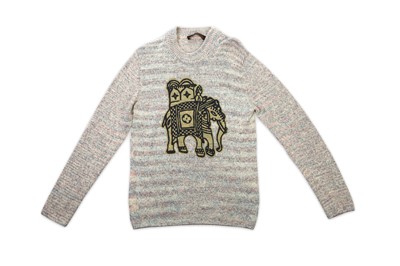 Lot 604 - Louis Vuitton Men's Elephant Jumper, woven...