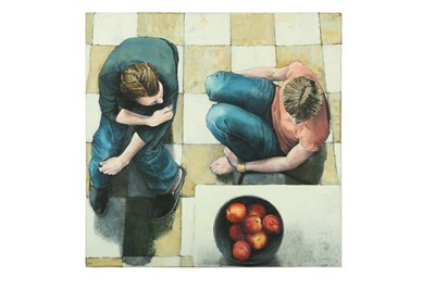 Lot 94 - KATHRYN ENSALL (B. 1956) Two Figures with...