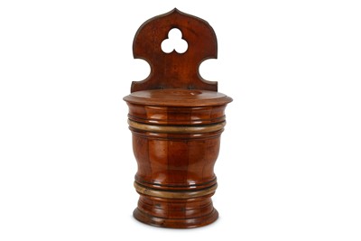 Lot 308 - A 19TH CENTURY SCOTTISH FRUITWOOD BISCUIT...